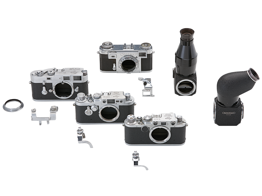 Übersicht Leica- und Contax-Kameras mit passenden NOVOFLEX-Spiegelkästen